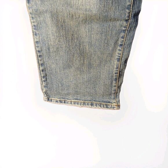 Liz & Co "Chelsea" Stretch Jeans Antique Wash BLUE JEANS Womens 16Reg Mid-Rise - Picture 2 of 16
